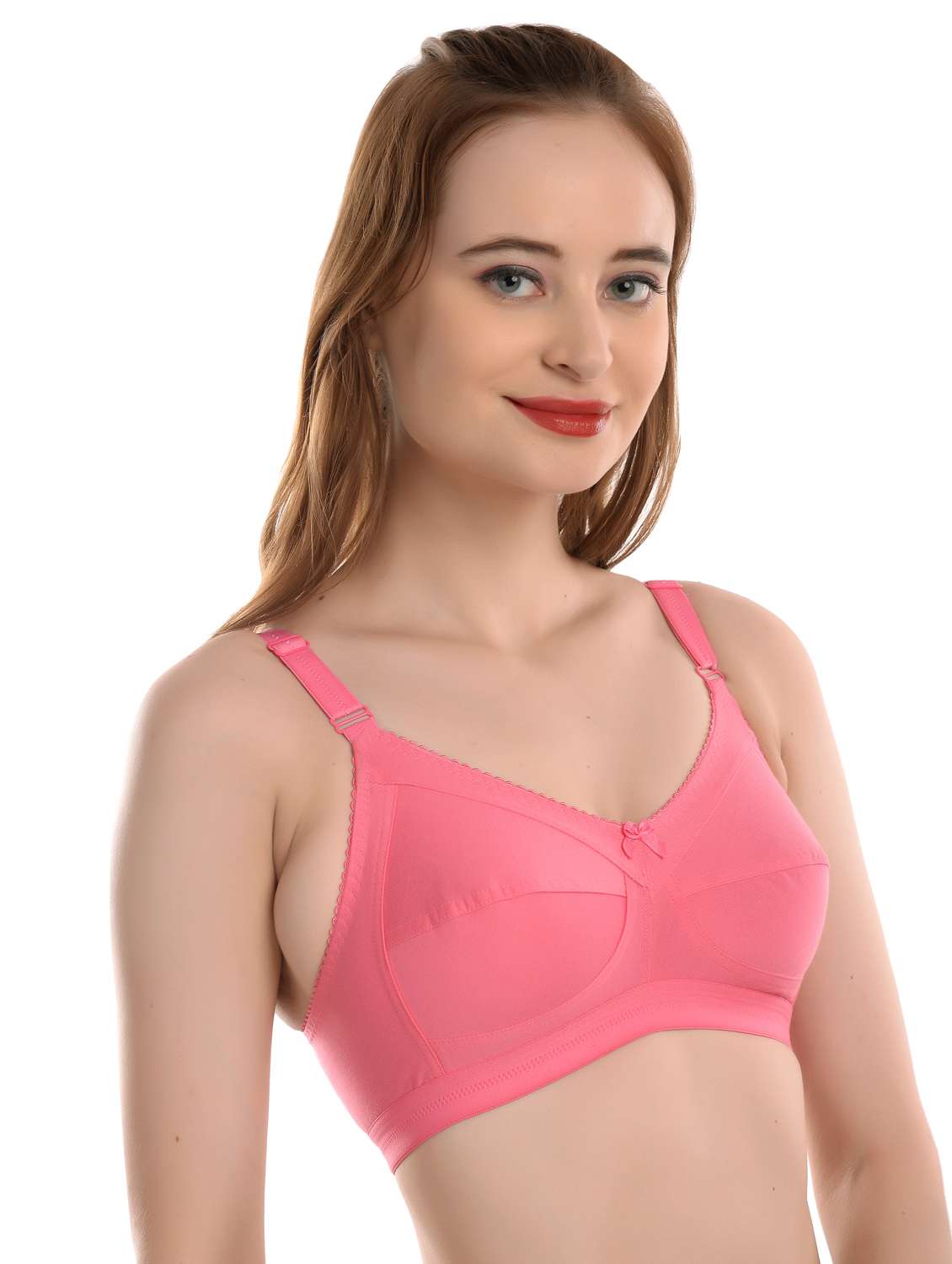 pink solid t-shirt bra - 19128925 -  Standard Image - 2