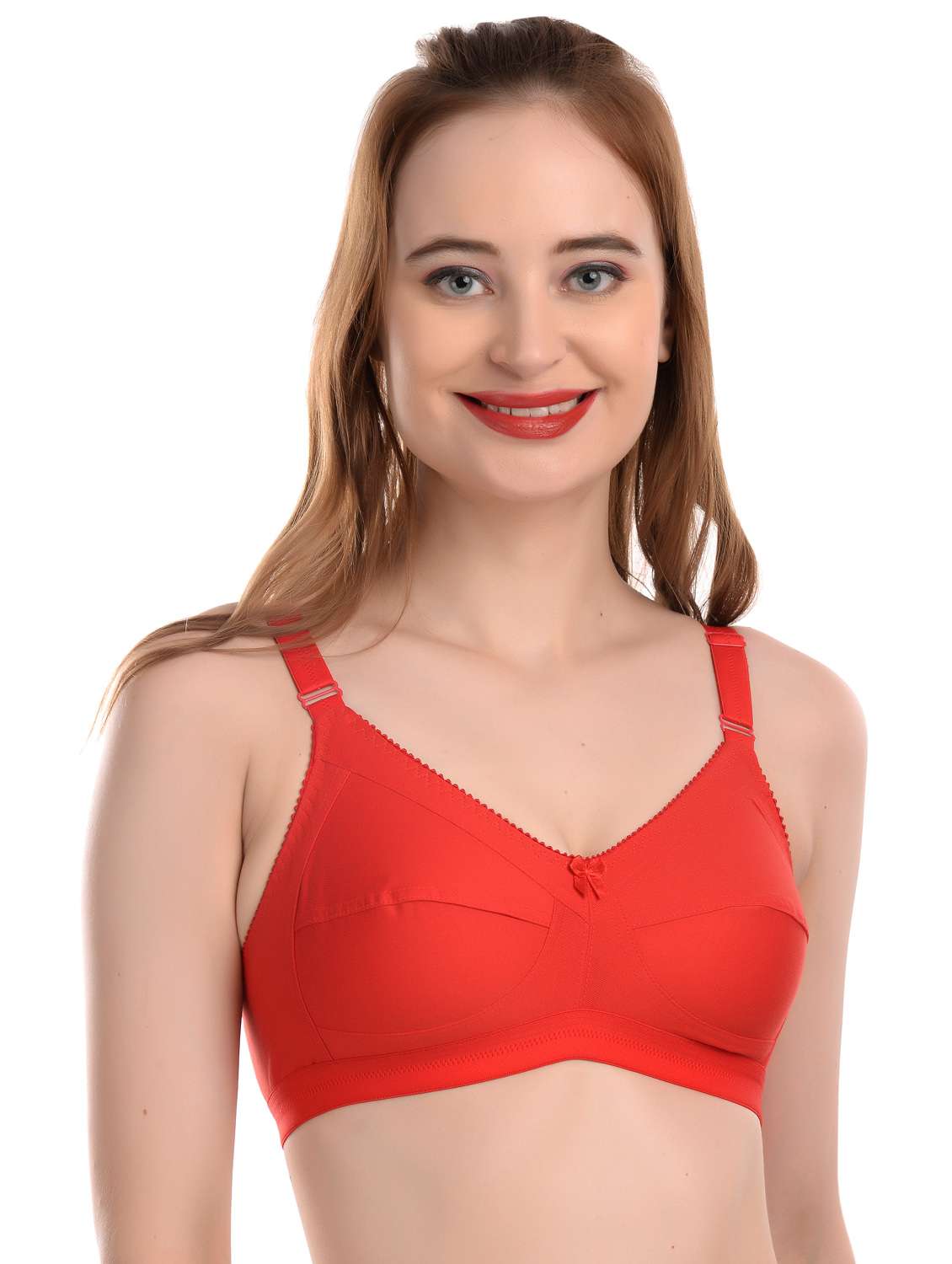 red solid t-shirt bra