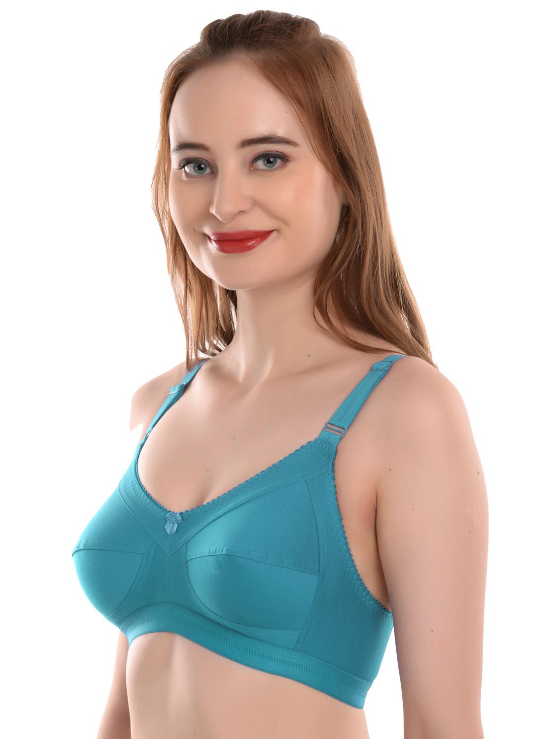 turquoise solid t-shirt bra - 19128929 - Standard Image - 2