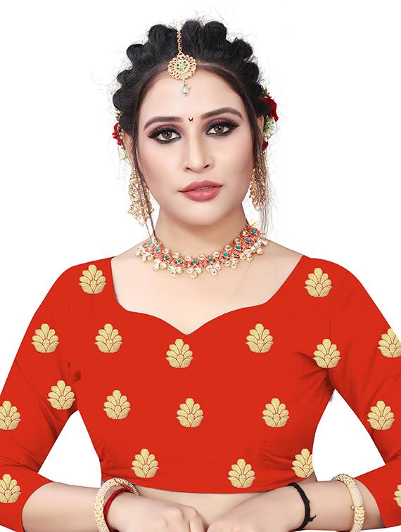 self design zari work woven saree - 19129119 - Standard Image - 2