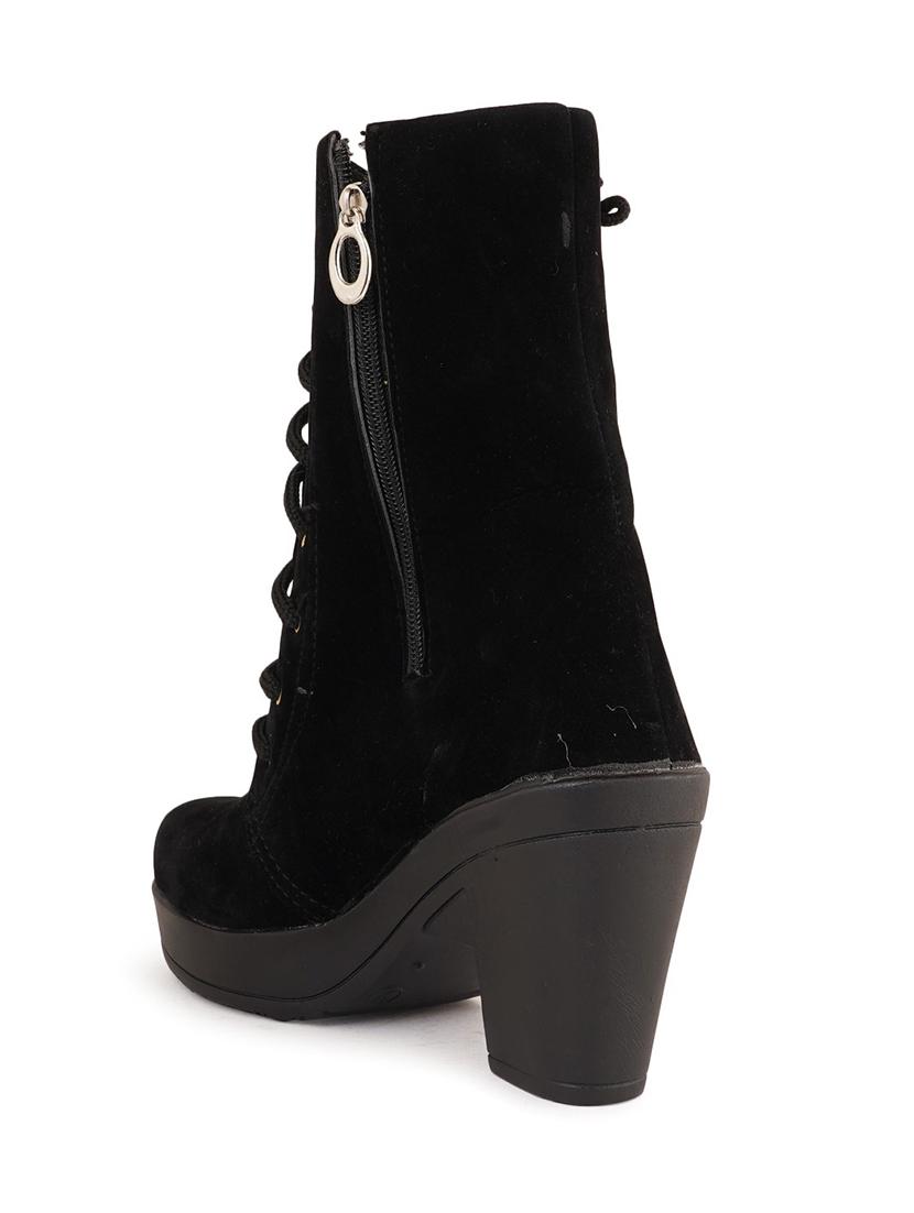 black lace up boot - 19129219 - Standard Image - 2