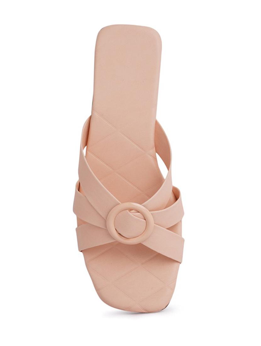 pink flat sandal - 19129273 - Standard Image - 2