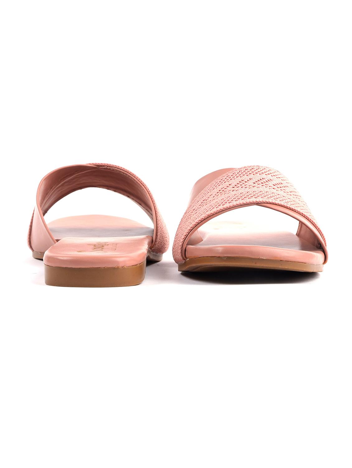 pink synthetic slip on sandals - 19129296 - Standard Image - 2