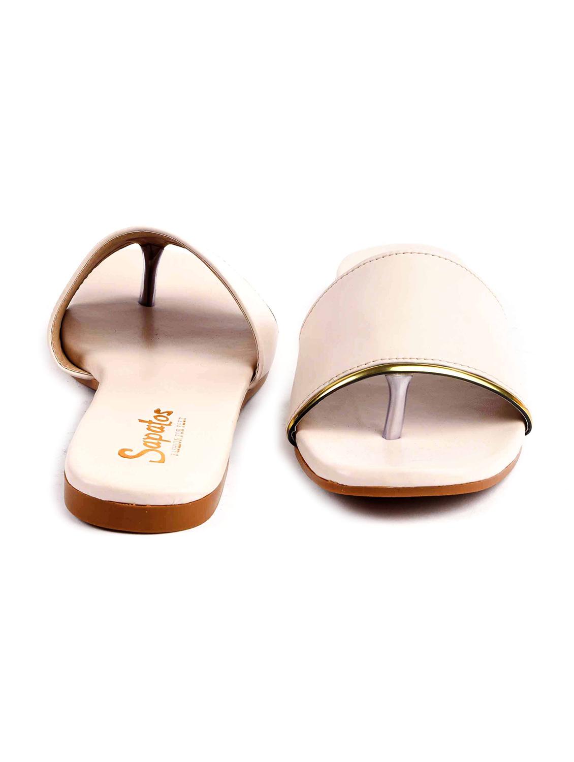 pink slip on sandals - 19129298 - Standard Image - 2