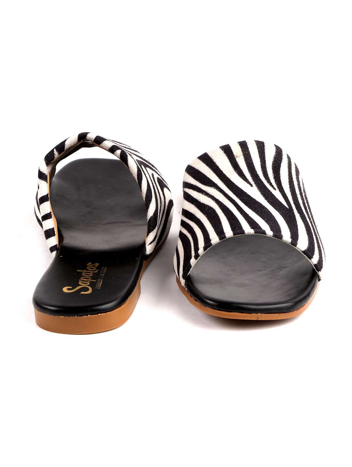 white slip on sandal - 19129310 - Standard Image - 2
