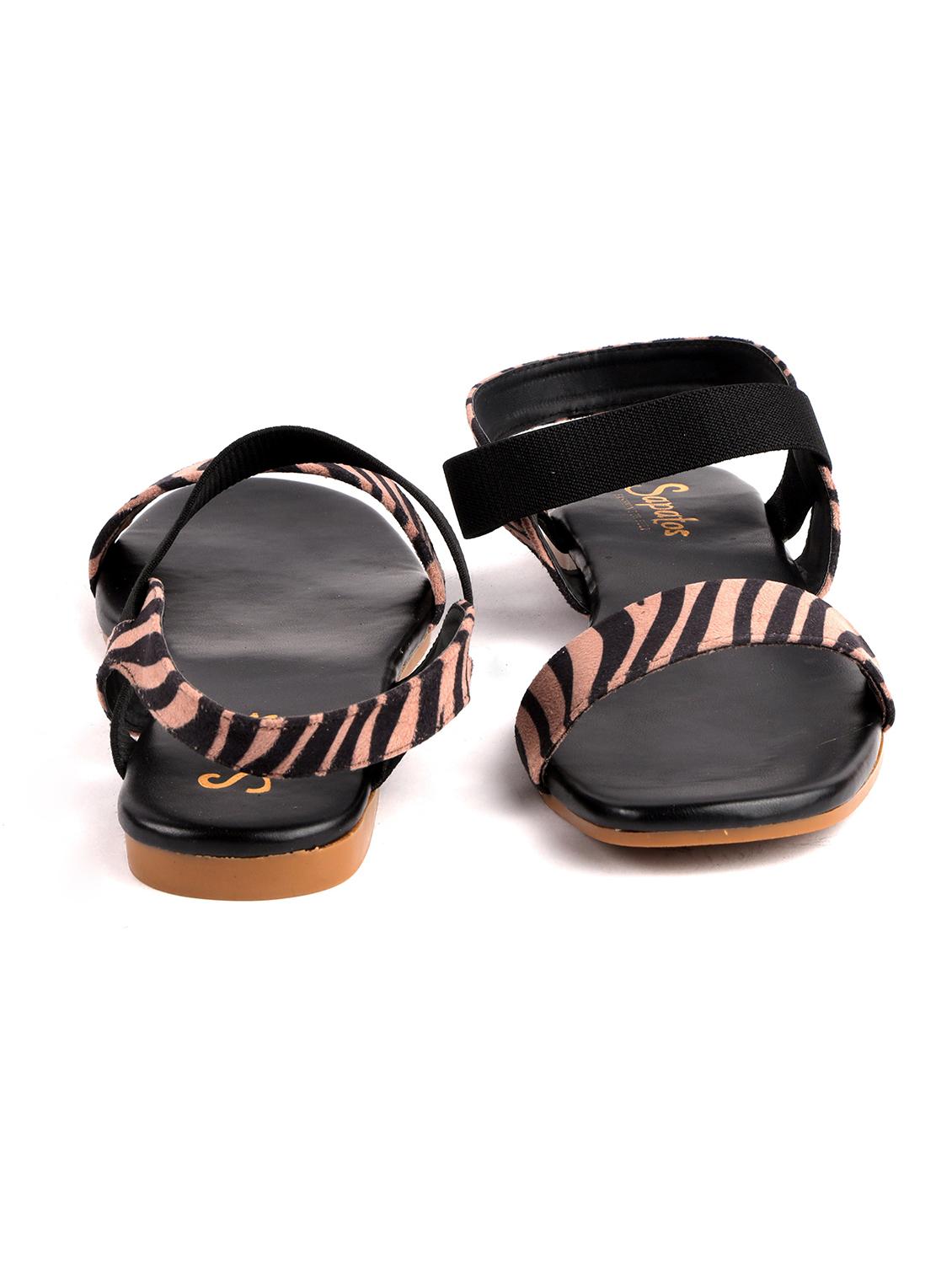 pink printed slip on sandal - 19129316 - Standard Image - 2