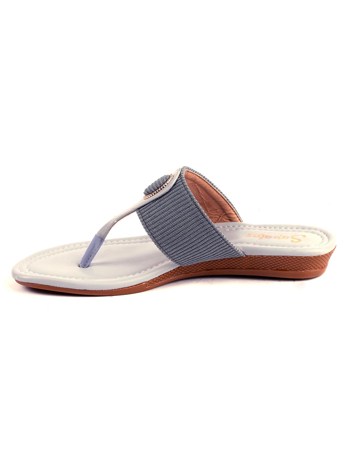 grey synthetic slip on sandals - 19129330 - Standard Image - 2