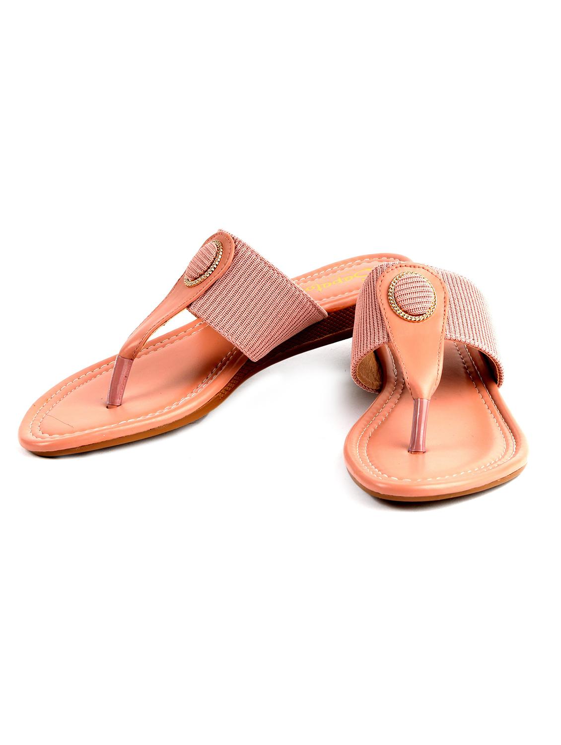 pink synthetic slip on sandals - 19129331 - Standard Image - 2