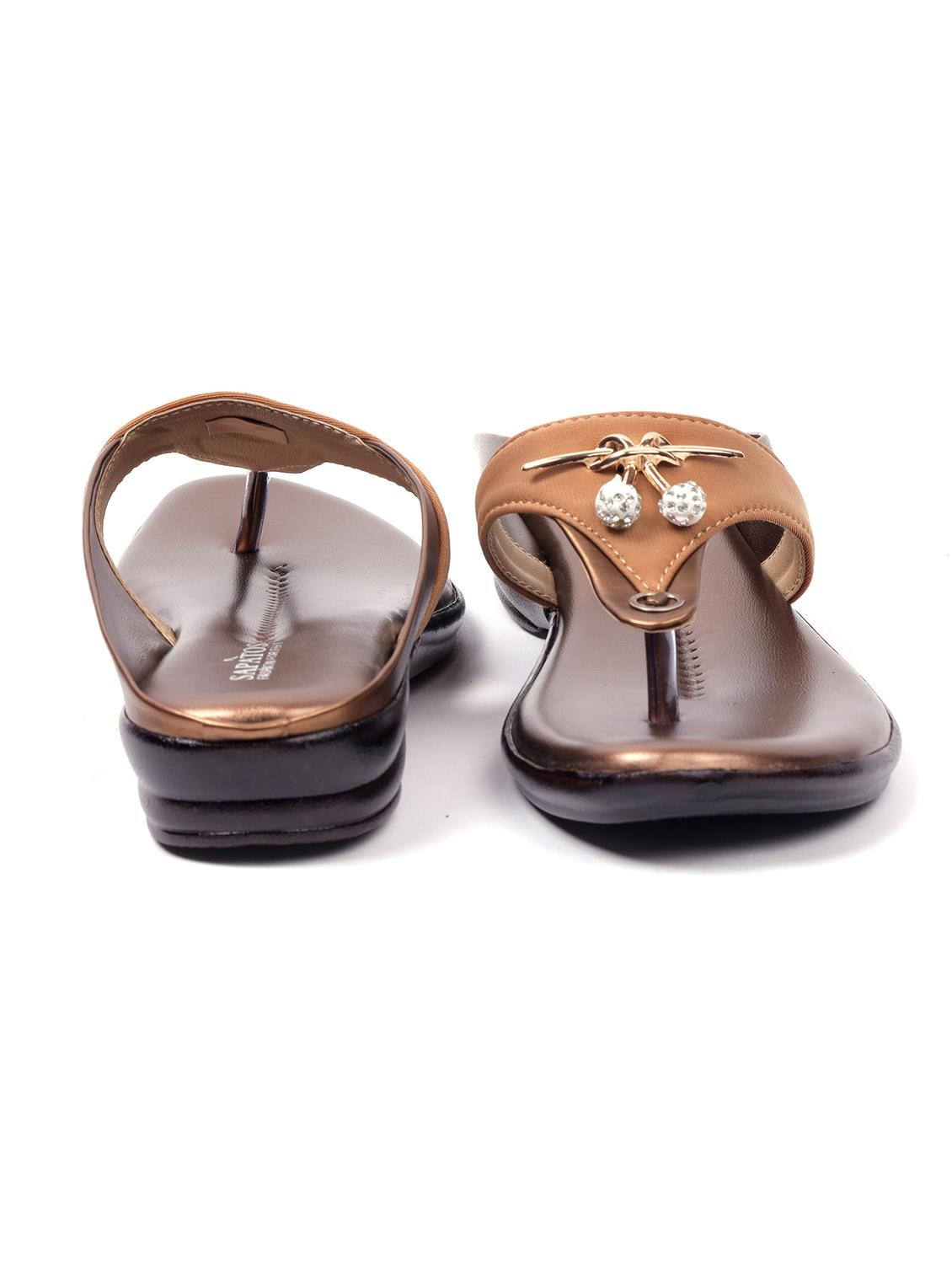 beige synthetic slip on sandals - 19129353 - Standard Image - 2
