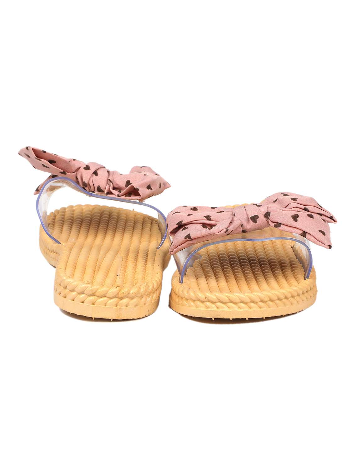 pink slip on sandals - 19129374 -  Standard Image - 2