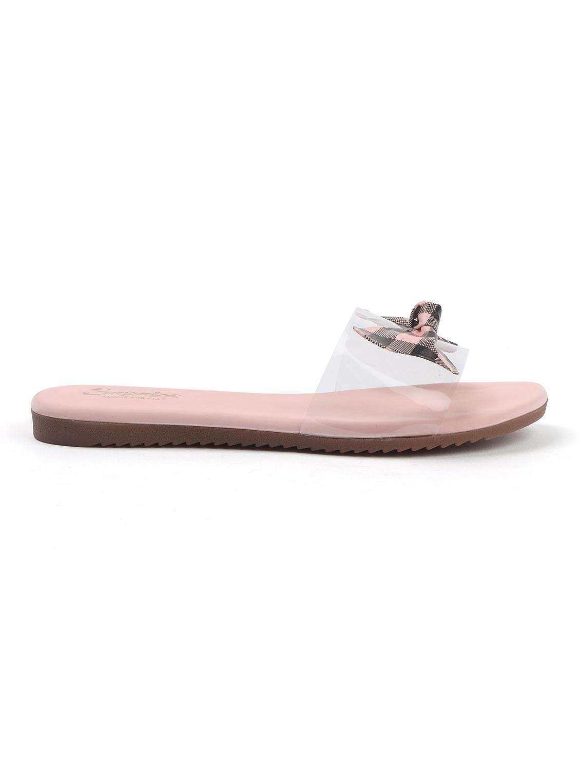 pink synthetic slip on sandals - 19129393 - Standard Image - 2