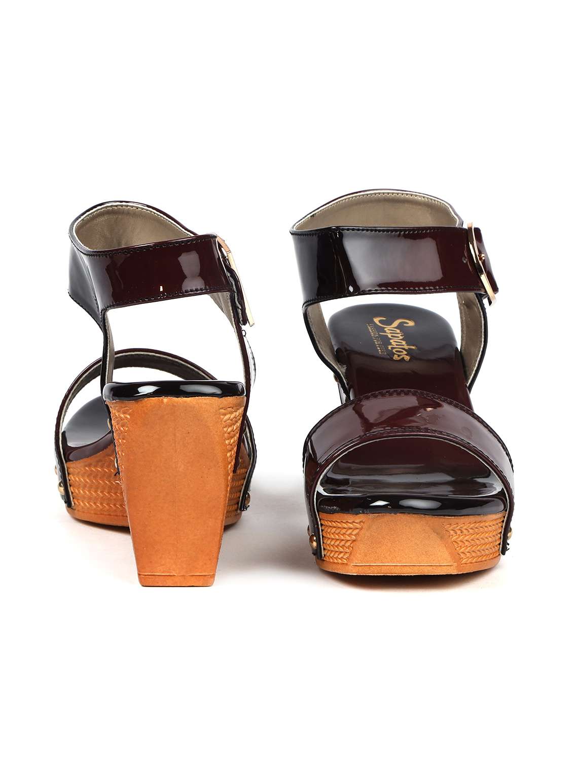 women maroon wedge - 19129521 - Standard Image - 2