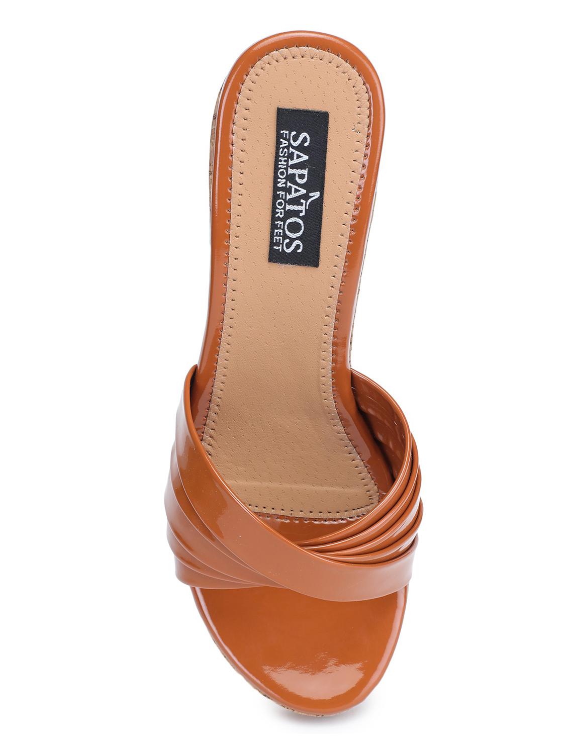 tan wedge sandal - 19129559 - Standard Image - 2
