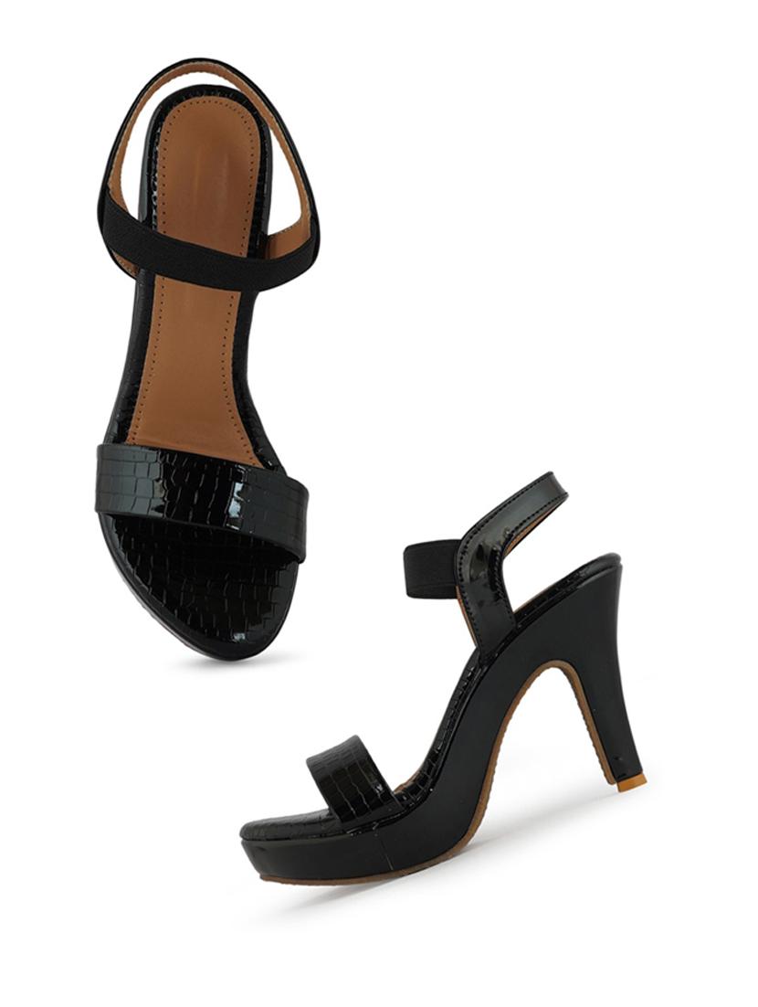black ankle strap sandal - 19129679 - Standard Image - 2
