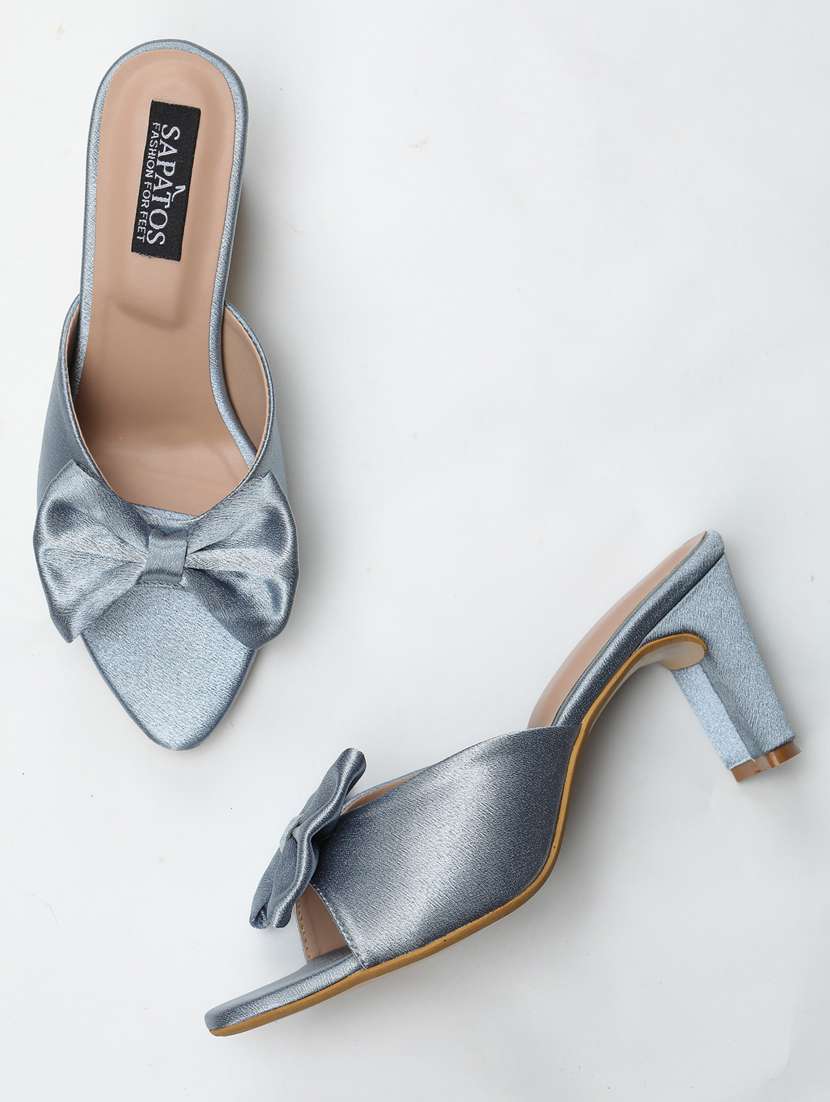 light blue slip on sandal - 19129704 - Standard Image - 2