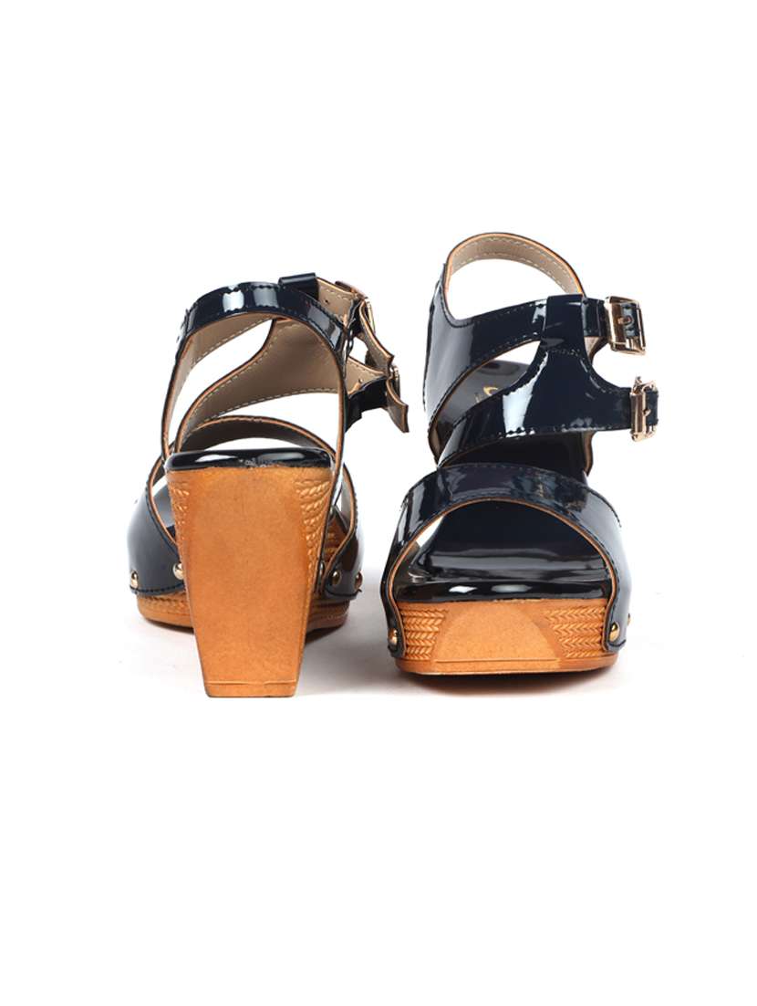 black ankle strap sandal - 19129783 - Standard Image - 2