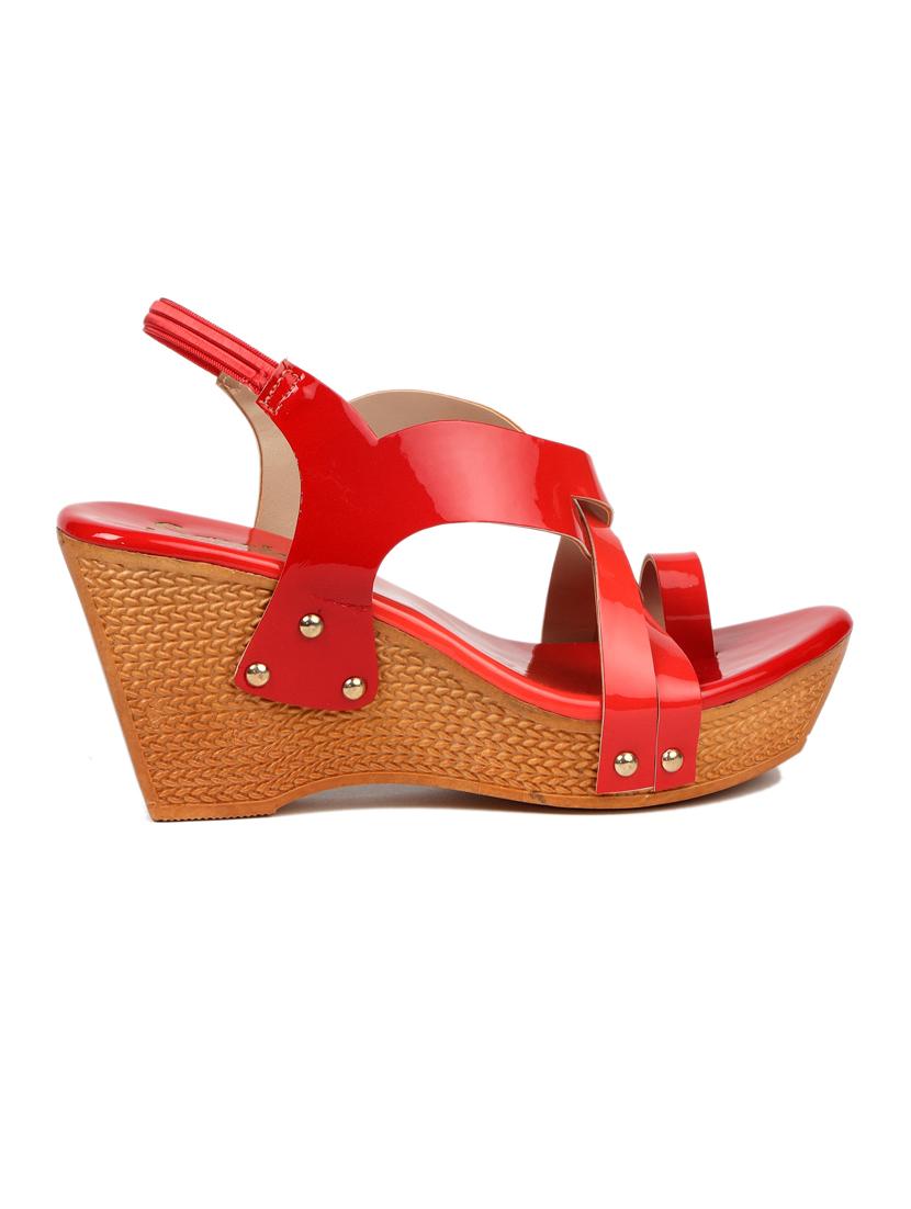 red back strap sandal - 19129784 - Standard Image - 2