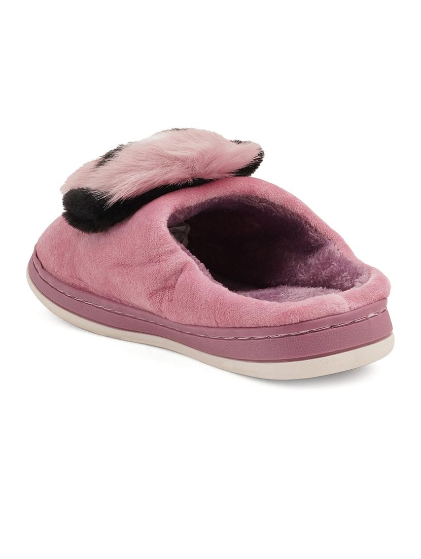 purple fabric slippers flip flops - 19129874 - Standard Image - 2