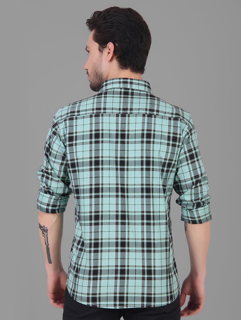 mens checks casual shirt - 19129945 - Standard Image - 2