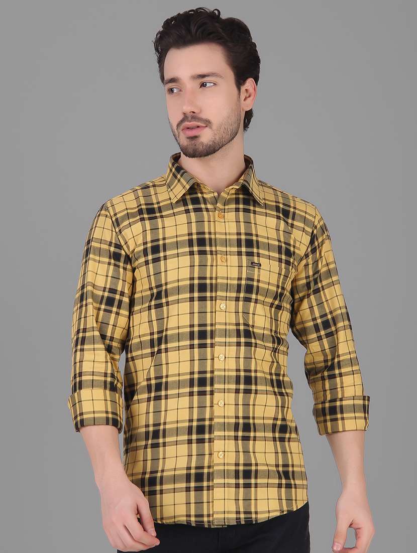 mens checks casual shirt