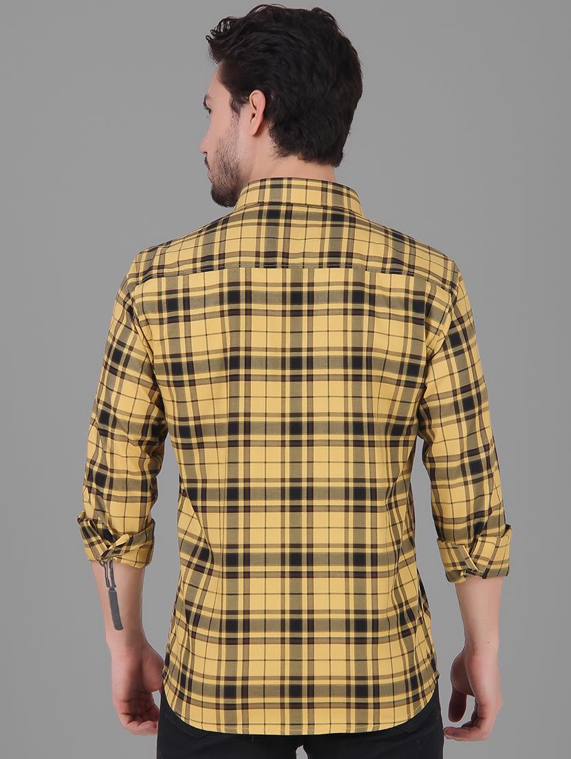 mens checks casual shirt - 19129947 - Standard Image - 2