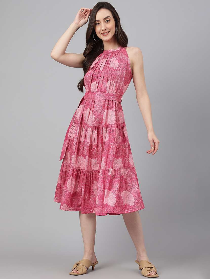 women's fit & flare floral dress