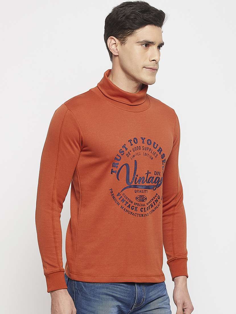 high neck chest printed t-shirt  - 19131454 -  Standard Image - 2