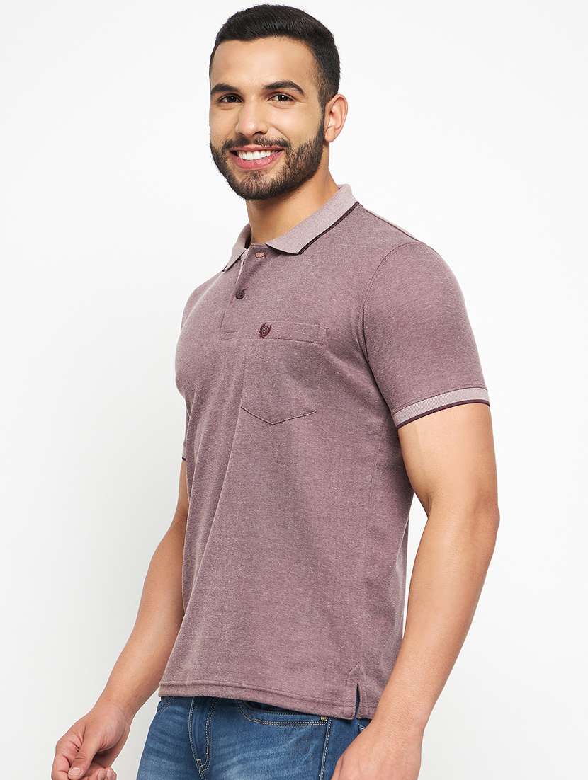 polo neck solid t-shirt  - 19131460 -  Standard Image - 2