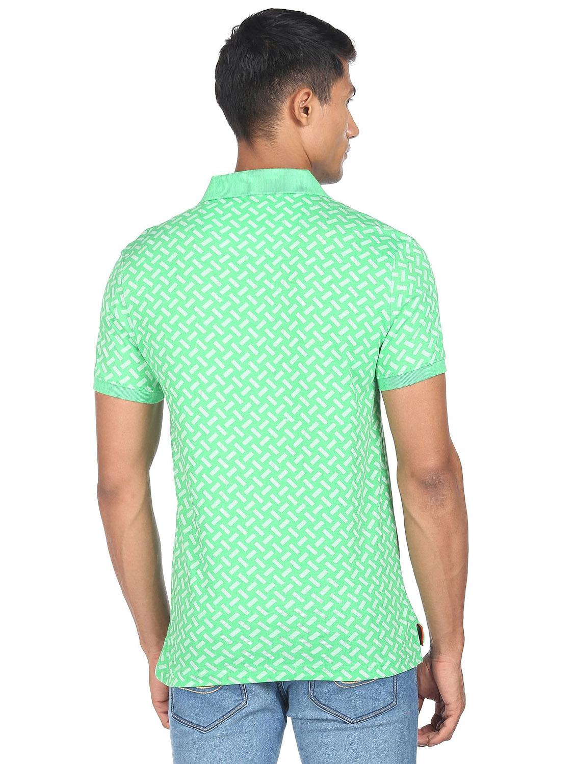 polo neck printed t-shirt - 19131531 - Standard Image - 2