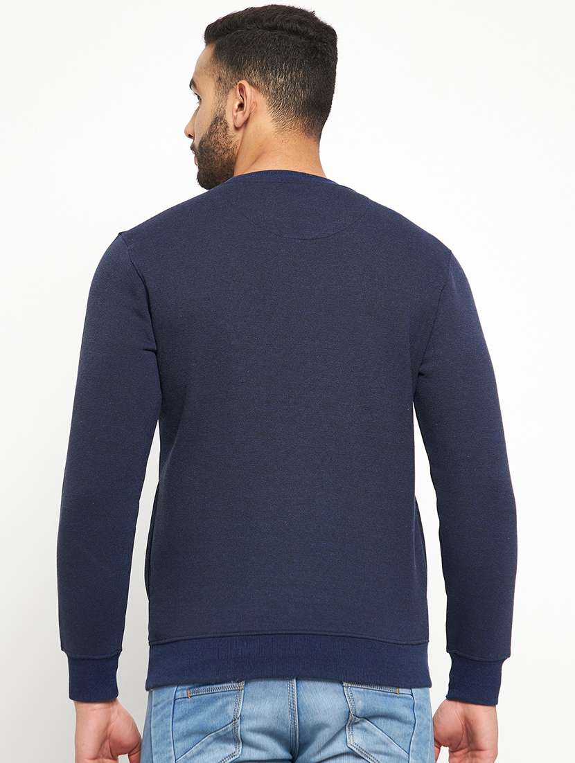 cotton blend chest print sweatshirt - 19131664 -  Standard Image - 2