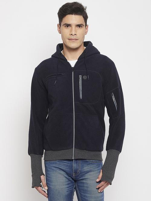 blue cotton blend sweatshirt - 19131667 - Standard Image - 0