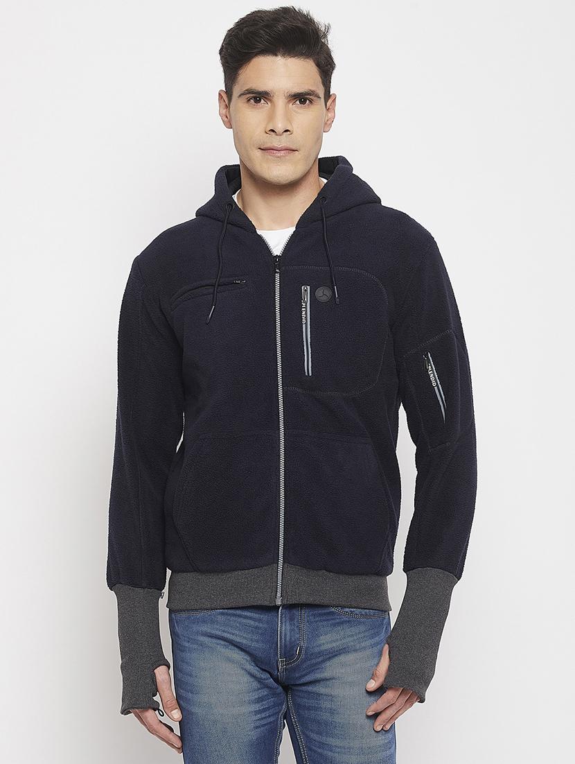 blue cotton blend sweatshirt - 19131667 - Zoom Image - 0