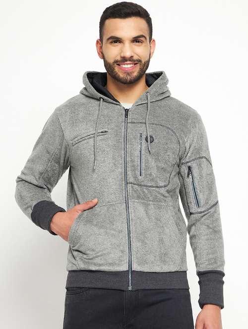 grey cotton blend sweatshirt - 19131668 -  Standard Image - 0