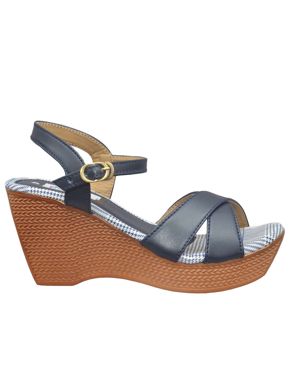 navy wedge sandal - 19133773 -  Standard Image - 2
