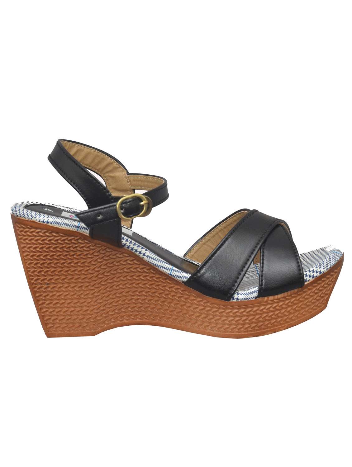black wedge sandal - 19133774 -  Standard Image - 2