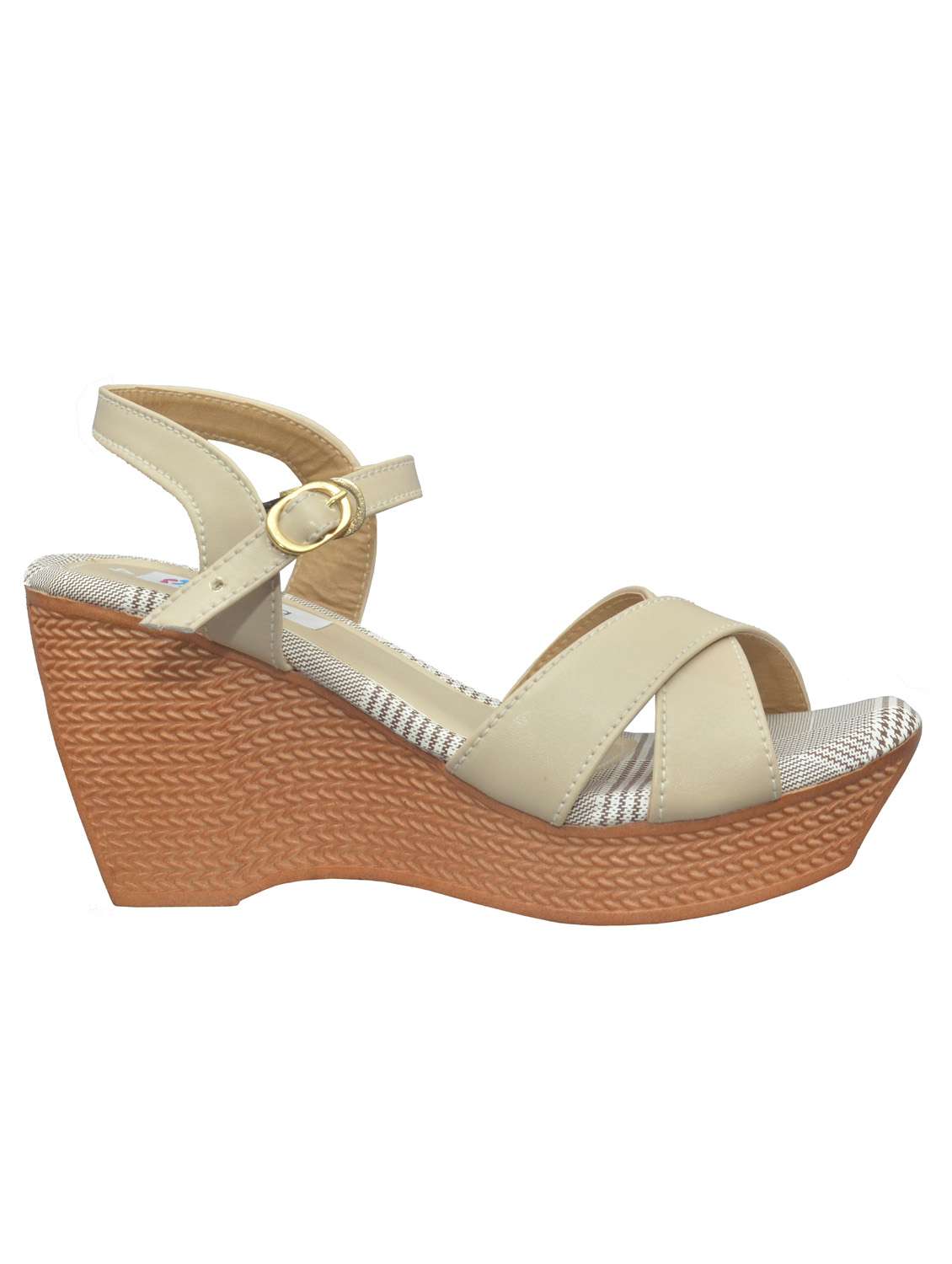 beige wedge sandal - 19133776 -  Standard Image - 2