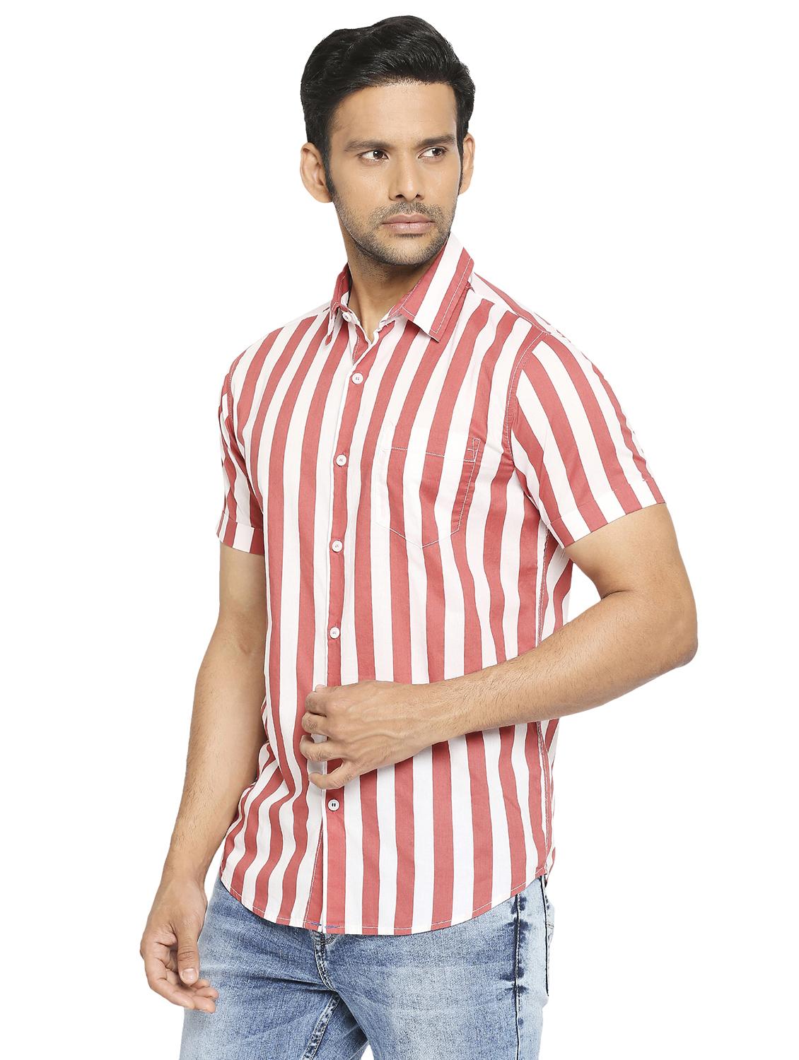 red striped casual shirt - 19137566 - Standard Image - 2