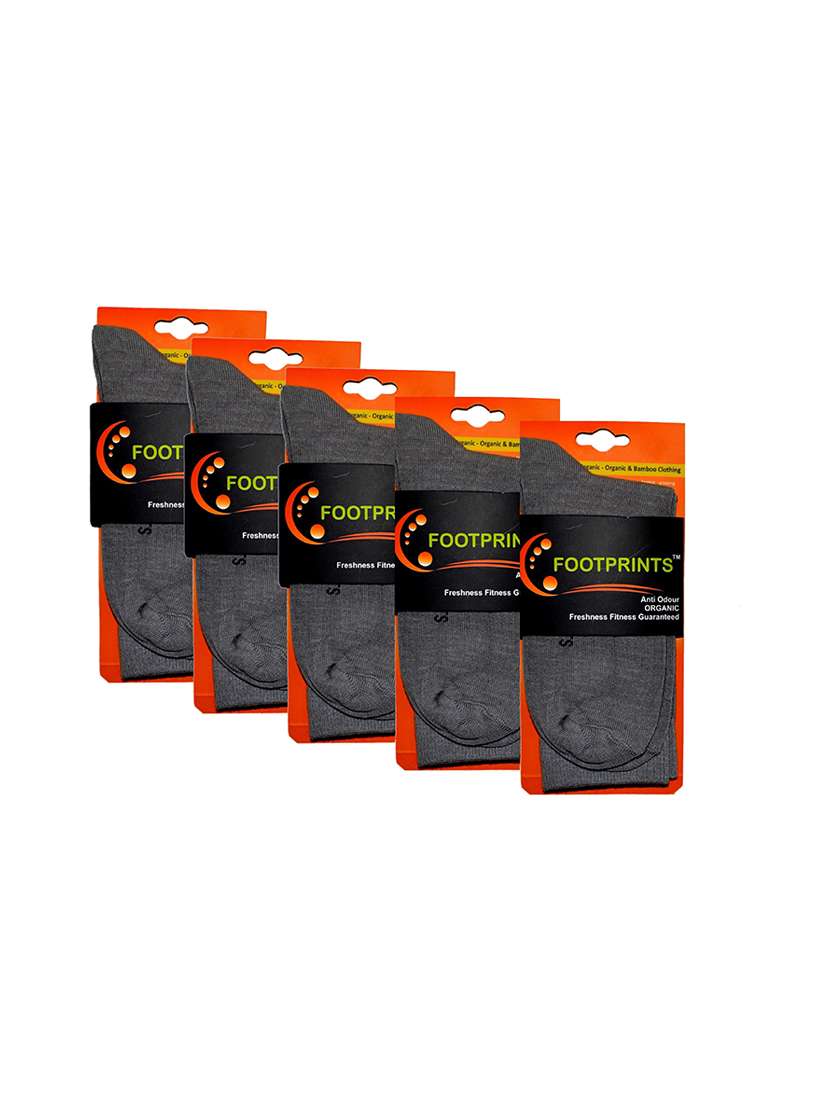 pack of 5 black above ankle length sock