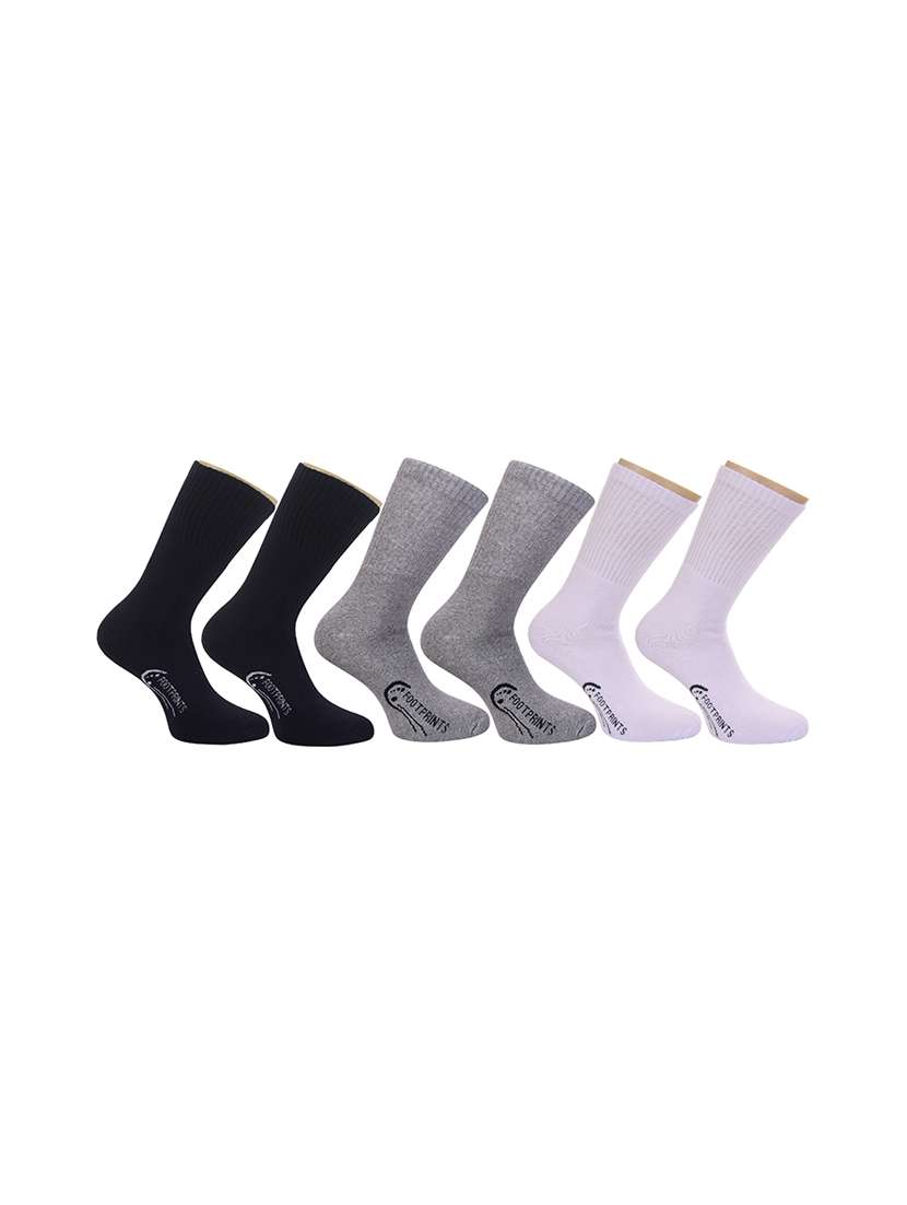 pack of 6 multi colored above ankle length sock