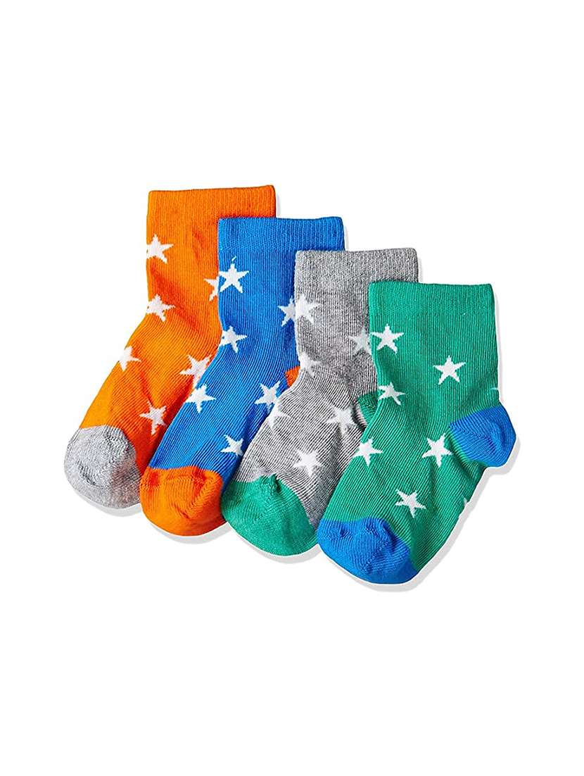 kids pack of 4 above ankle length sock