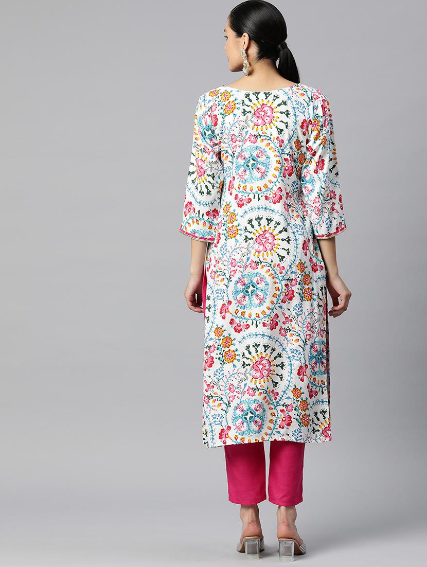 women's straight kurta - 19138458 - Standard Image - 2