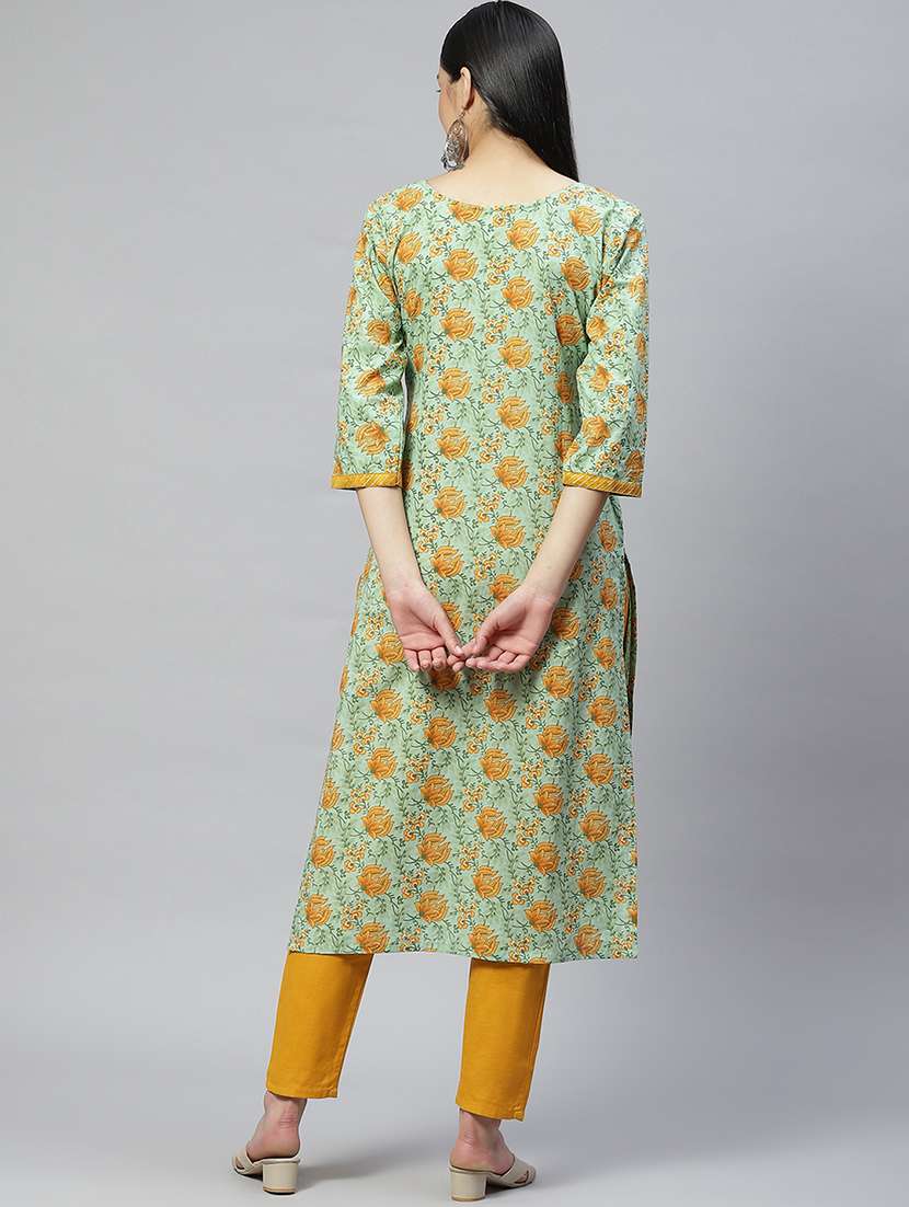 women's straight kurta - 19138460 - Standard Image - 2