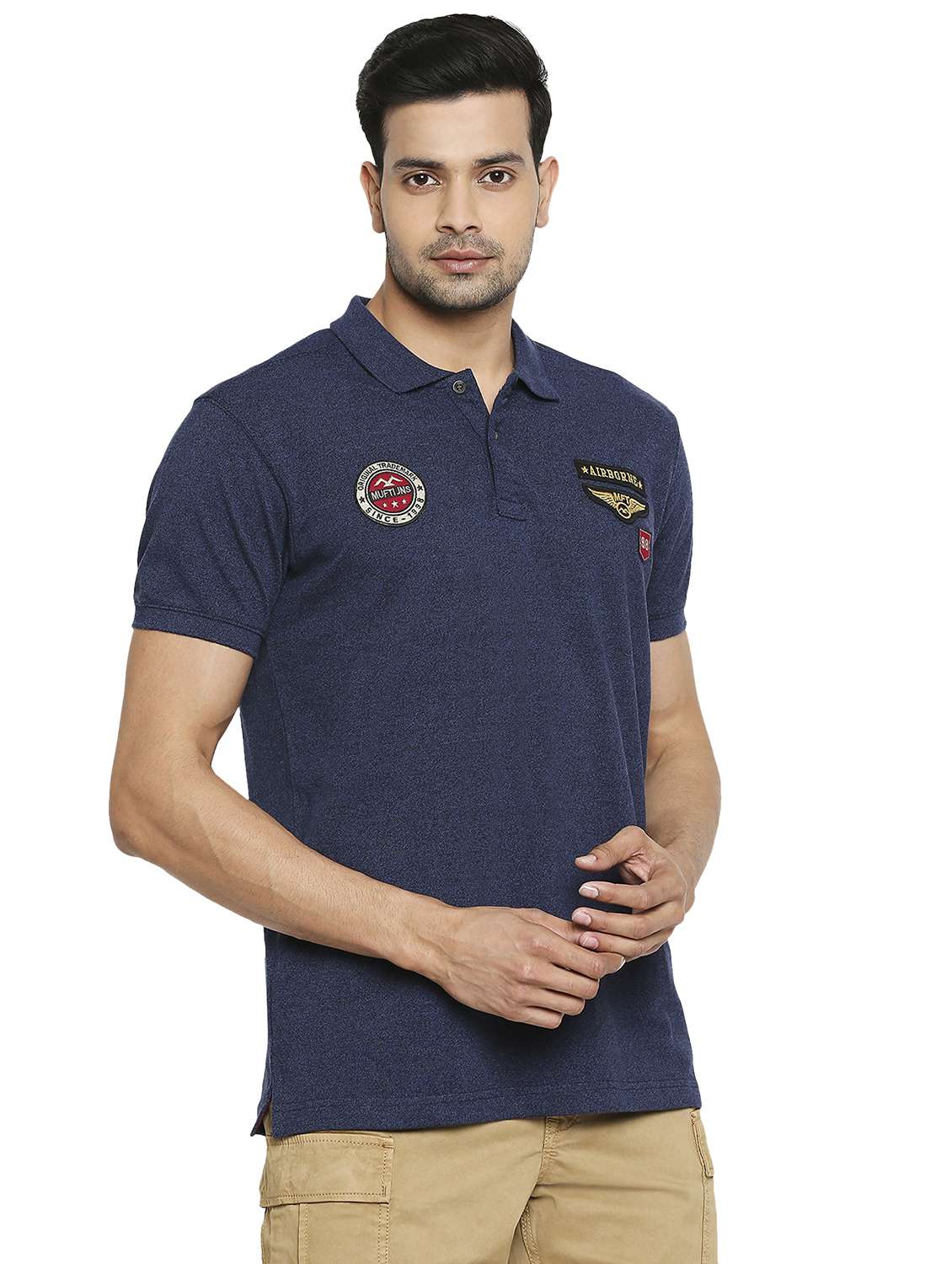 polo neck solid t-shirt  - 19138498 -  Standard Image - 2