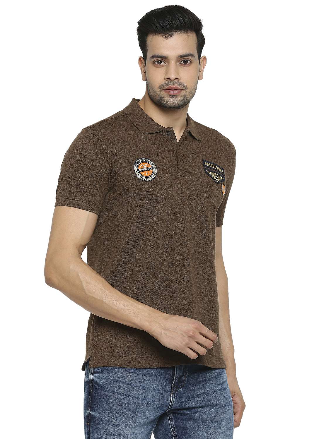 polo neck solid t-shirt  - 19138499 -  Standard Image - 2