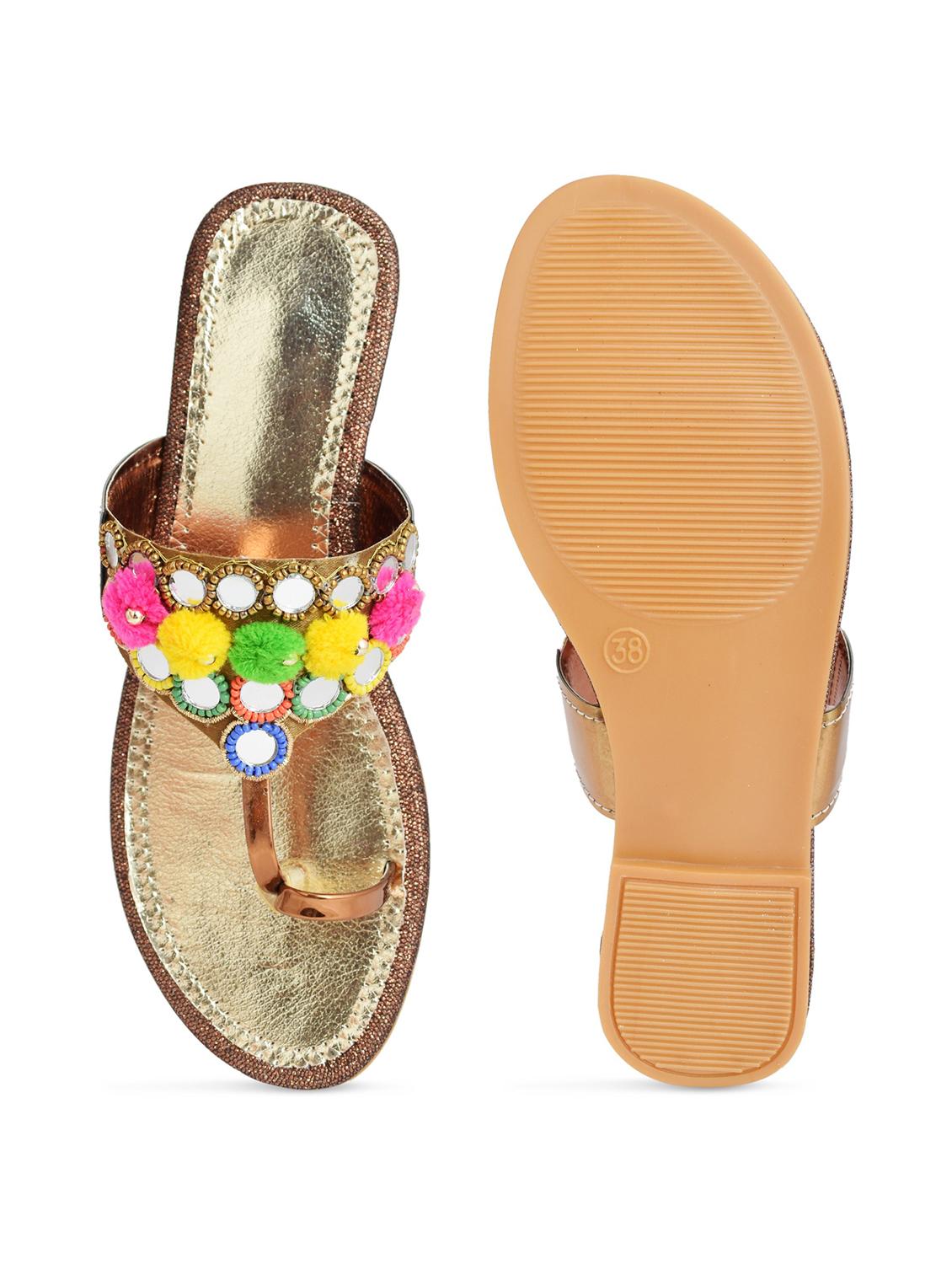 multi colored flat sandal - 19138564 - Standard Image - 2