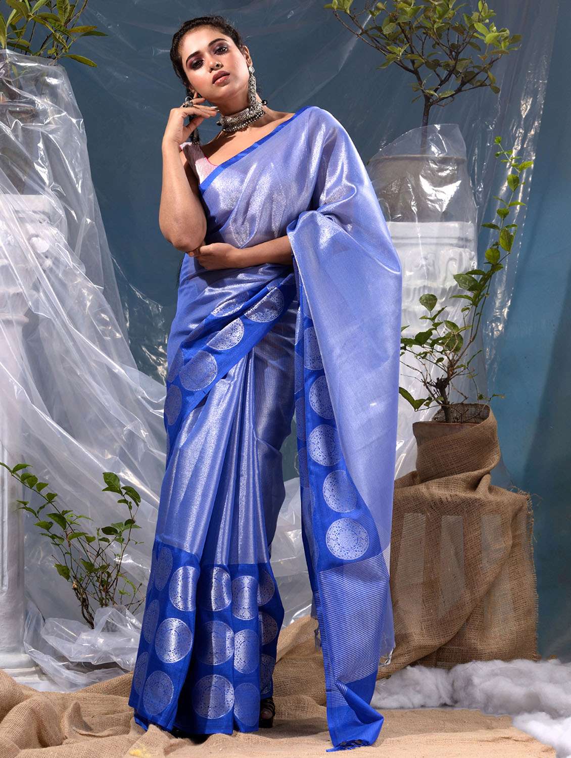 women's banarasi saree with blouse