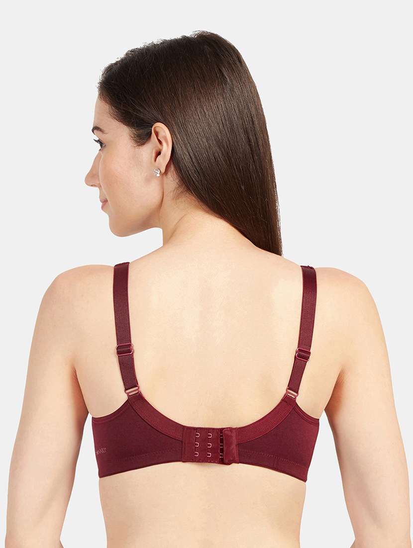 maroon solid regular bra - 19139567 -  Standard Image - 2