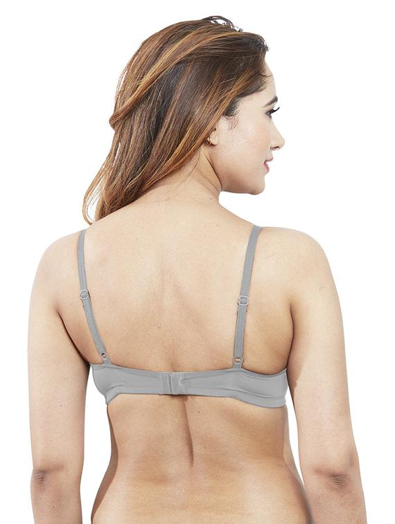 grey solid regular bra - 19139589 - Standard Image - 2