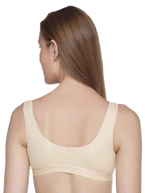 solid cotton regular bra - 19139602 -  Standard Image - 2
