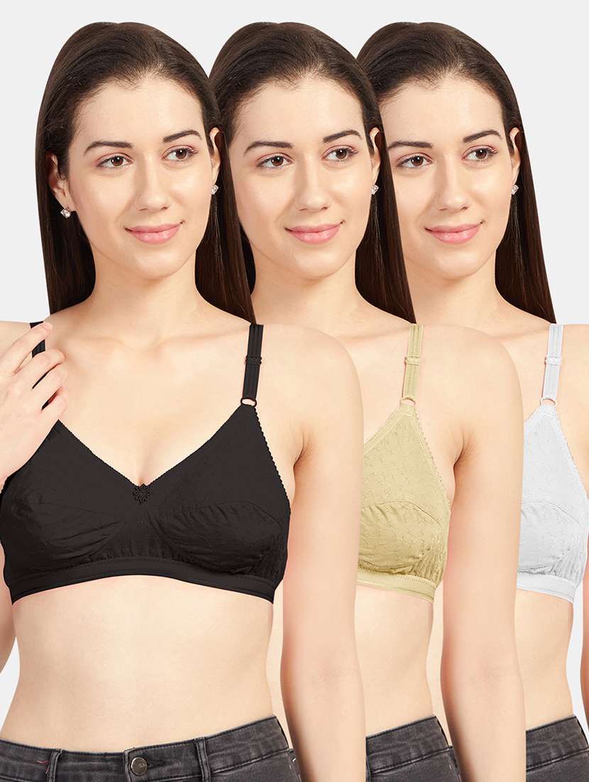 women cotton regular bra combo